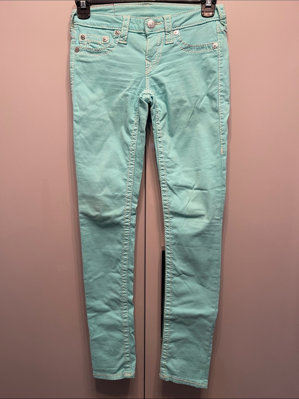 True Religion Mint Skinny Jeans